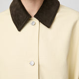 Oversized Canvas Jacket Panna Cotta