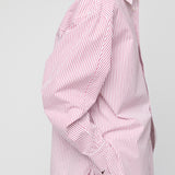 Coastal Shirt White Red Pinstripe