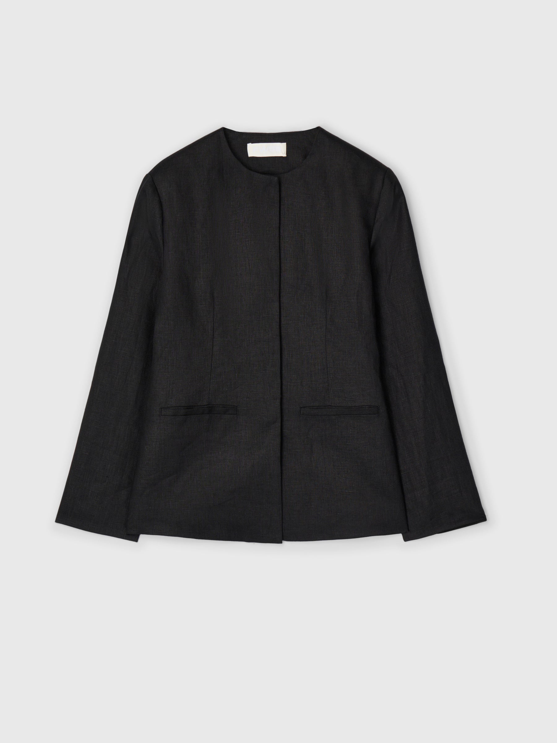 Linen Noir Blazer Jet Black