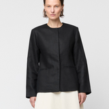 Linen Noir Blazer Jet Black