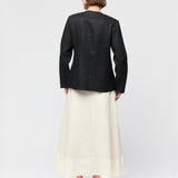 Linen Noir Blazer Jet Black