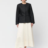 Linen Noir Blazer Jet Black