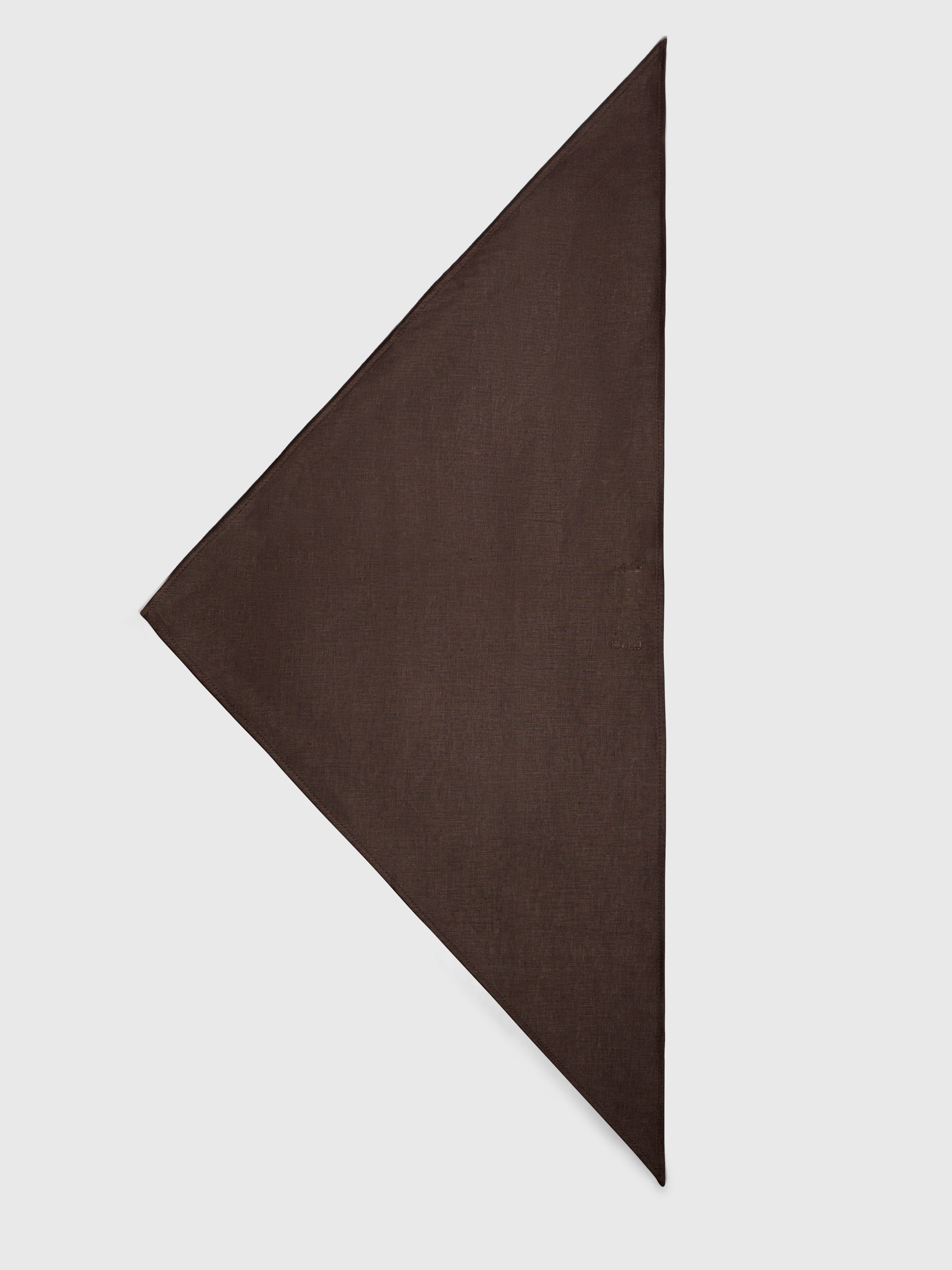 Linen Poet Scarf Chocolate Brown