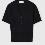 Lula Cardigan Tee Jet Black