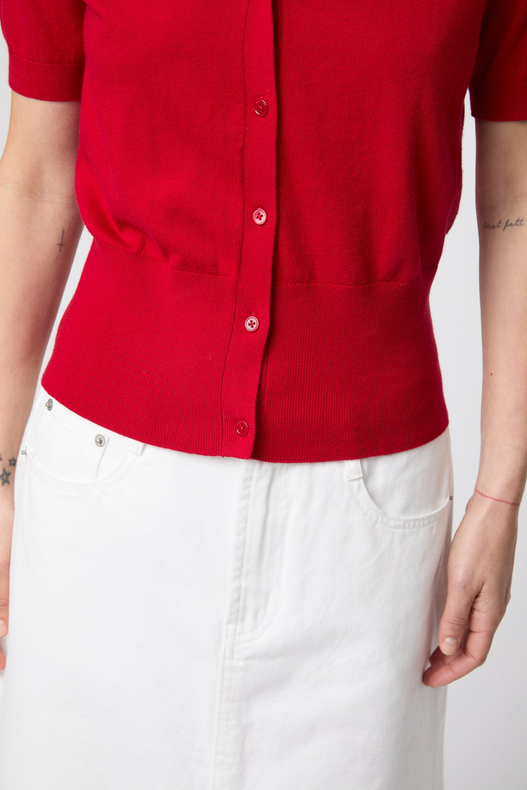 Lula Cardigan Tee Jet Black