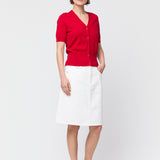 Lula Cardigan Tee Vivid Red