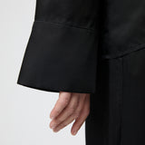 Viscose Twill Pajama Shirt Jet Black