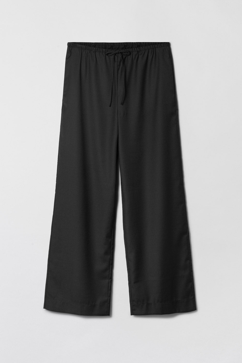 Viscose Twill Siena Trousers Jet Black