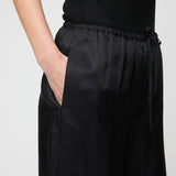 Viscose Twill Siena Trousers Jet Black