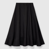 Vivienne Organza Skirt Jet Black