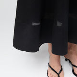 Vivienne Organza Skirt Jet Black