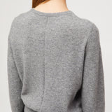Classic Cashmere Cardigan Grey Melange