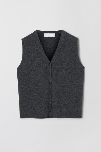 トップス RIBBON TWILL VEST (CHARCOAL) FWSS_WINTER_2024_CHARLES_VEST_