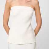 Amara Strapless Top Cream