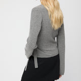 Ballet Wrap Cardigan Mid Grey
