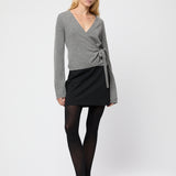 Ballet Wrap Cardigan Mid Grey