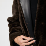 Bergamo Shearling Coat Chocolate