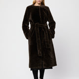 Bergamo Shearling Coat Chocolate