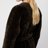 Bergamo Shearling Coat Chocolate