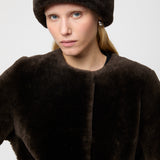 Bergamo Shearling Coat Chocolate