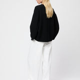 Crewneck Lounge Sweater Jet Black