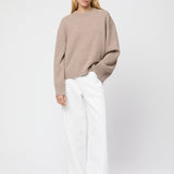 Crewneck Lounge Sweater Gray Melange