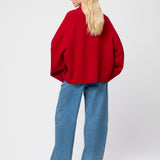 Issa Turtleneck Sweater Crimson