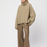 Wool Oversized Shirt Olive