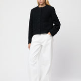 Monaco Boucle Jacket Jet Black