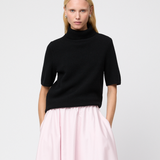 Relaxed Turtleneck Tee Jet Black