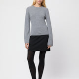 Sabine Wool Long Sleeve Gray Melange