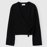 Ballet Wrap Cardigan Jet Black