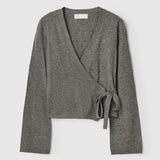 Ballet Wrap Cardigan Mid Grey