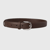 Classic Leather Belt Chocolate Brown