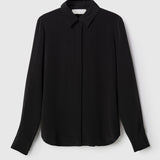 Classic Silk Blouse Jet Black