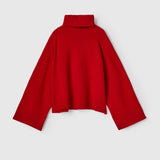 Issa Turtleneck Sweater Crimson