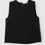 La Muse Silk Camisole Jet Black