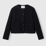 Monaco Boucle Jacket Jet Black