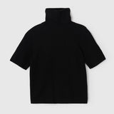 Relaxed Turtleneck Tee Jet Black