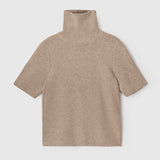 Relaxed Turtleneck Tee Oatmeal
