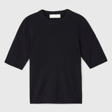 Sabine Wool Tee Jet Black