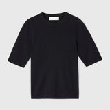 Sabine Wool Tee Jet Black