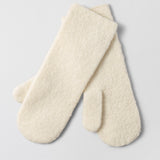 Provence Boucle Mittens Cream