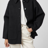 Adrift Double Shacket Jet Black