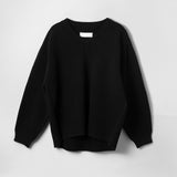 Nautical V-Neck Sweater Jet Black