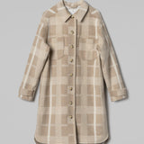Sealiner Wool Long Beige Check