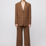 Port Oversized Blazer Port Partridge Brown