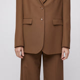 Port Oversized Blazer Port Partridge Brown