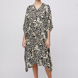 Resort Kaftan Tropical Black