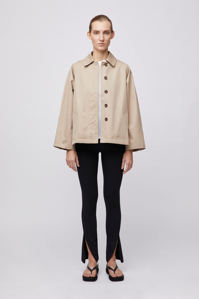 Cropped Trench Coat Travertine – Fall Winter Spring Summer